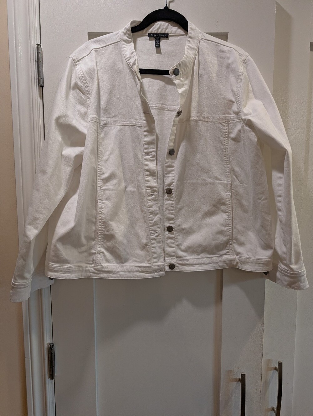 Eileen Fisher Organic Cotton Jean Jacket,XL